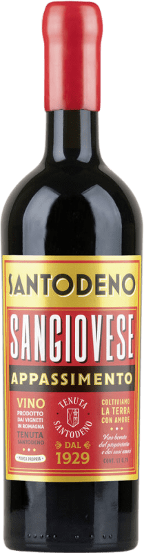 Бесплатная доставка | Красное вино Poderi dal Nespoli Santodeno Appassimento D.O.C. Romagna Италия Merlot, Cabernet Sauvignon, Sangiovese 75 cl