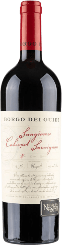 Spedizione Gratuita | Vino rosso Poderi dal Nespoli Borgo dei Guidi I.G.T. Rubicone Forlì-Cesena Italia Cabernet Sauvignon, Sangiovese 75 cl