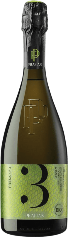 Envoi gratuit | Blanc mousseux Prapian Presa Nº 3 Brut D.O.C.G. Asolo Prosecco Venecia Italie Glera 75 cl