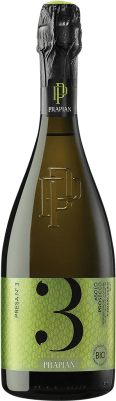 Envoi gratuit | Vin Mousseux Blanc Prapian Presa Nº 3 Brut D.O.C.G. Asolo Prosecco Venecia Italie Glera 75 cl