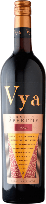 Envoi gratuit | Vermouth Quady Vya Sweet Doux I.G. California Californie États Unis 75 cl