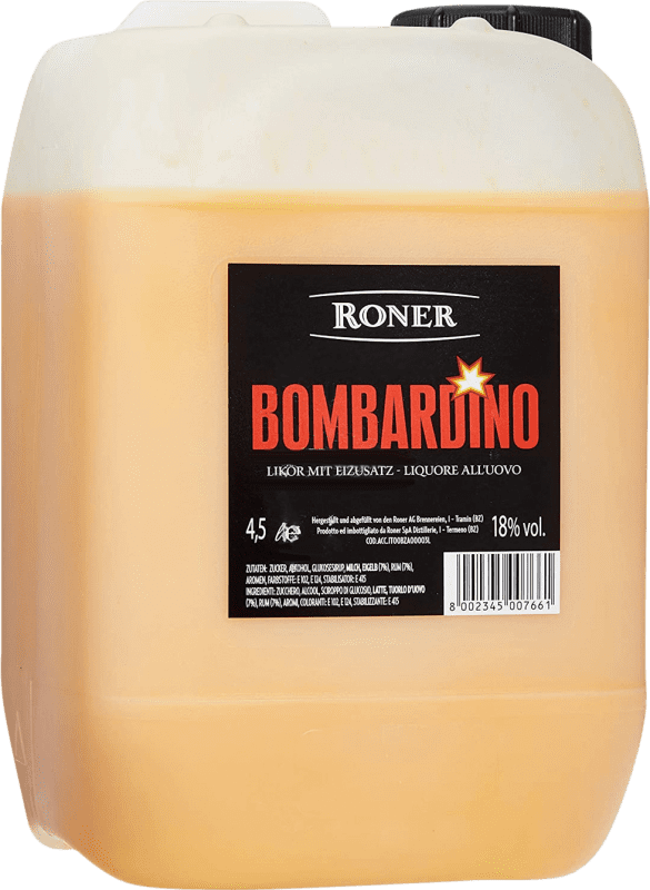 112,95 € | Liqueurs Roner Bombardino Italie Jerrican 4,5 L