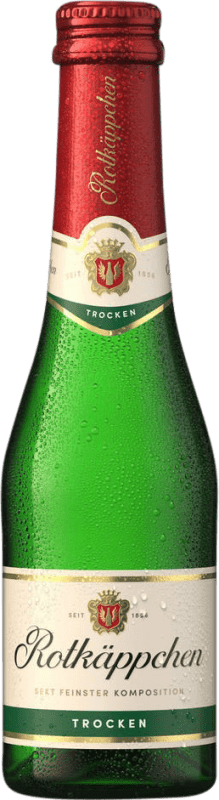 1,95 € Kostenloser Versand | Weißer Sekt Rotkäppchen Mumm Trocken Traditionell Kleine Flasche 20 cl