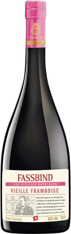 Envio grátis | Aguardente Orujo S. Fassbind Les Vieilles Barriques Vieille Framboise Suíça 70 cl