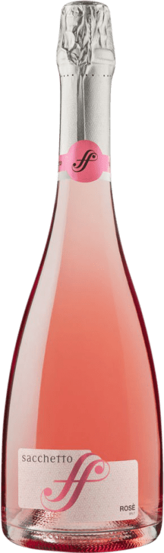 Envoi gratuit | Rosé mousseux Sacchetto Spumante Rosé Brut I.G.T. Venezia Venecia Italie Merlot, Nebbiolo 75 cl