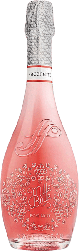 送料無料 | ロゼスパークリングワイン Sacchetto Mille Bolle Spumante Rosé Brut I.G.T. Venezia Venecia イタリア Merlot, Pinot Black, Nebbiolo 75 cl