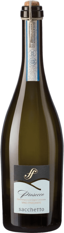 Envoi gratuit | Blanc mousseux Sacchetto Colli Frizzante D.O.C. Prosecco Venecia Italie Glera 75 cl