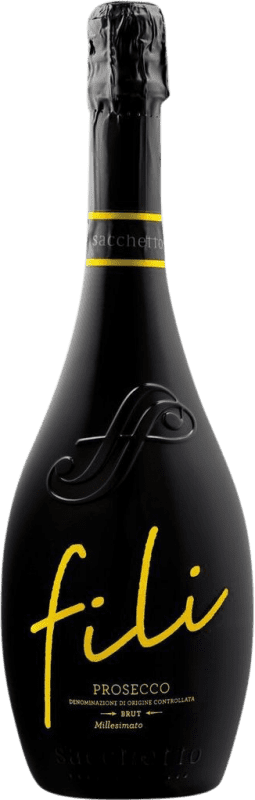 13,95 € | Espumoso blanco Sacchetto Fili Millesimato VSQA Brut D.O.C. Prosecco Venecia Italia Glera 75 cl