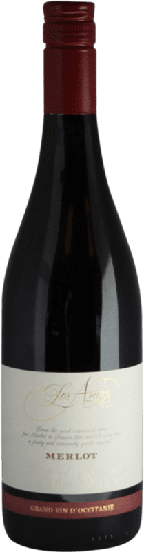 Бесплатная доставка | Красное вино Saint Auriol Les Anges I.G.P. Vin de Pays d'Oc Бордо Франция Merlot — Мерло 75 cl