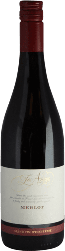 Envío gratis | Vino tinto Saint Auriol Les Anges I.G.P. Vin de Pays d'Oc Burdeos Francia Merlot 75 cl