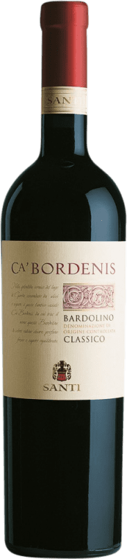 Spedizione Gratuita | Vino rosso Santi Ca' Bordenis Classico D.O.C. Bardolino Venecia Italia Nebbiolo, Corvina, Molinara 75 cl