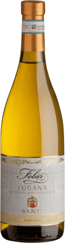 Envoi gratuit | Vin blanc Santi Folar D.O.C. Lugana Lombardia Italie Trebbiano di Lugana 75 cl