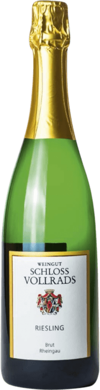 16,95 € | 白スパークリングワイン Schloss Vollrads Sekt Brut Q.b.A. Rheingau Rheingau ドイツ Riesling 75 cl