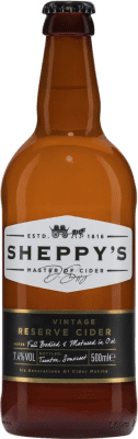 Free Shipping | Cider Sheppy's Somerset Vintage, Oak Cask Finish Reserve — Aged Somerset United Kingdom Medium Bottle 50 cl Manzana — Apple
