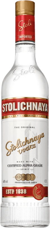 21,95 € Envio grátis | Vodca Stolichnaya Garrafa Medium 50 cl