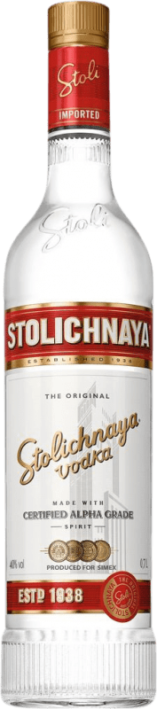 19,95 € Envio grátis | Vodka Stolichnaya Garrafa Medium 50 cl