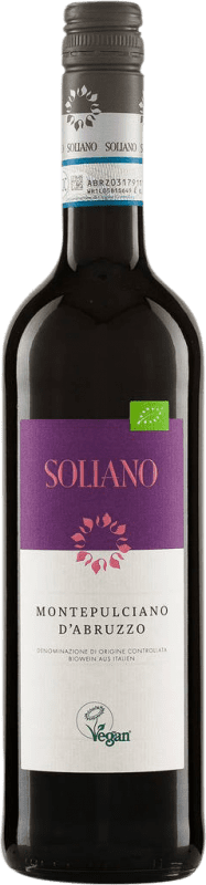 Free Shipping | Red wine Soliano D.O.C. Abruzzo Abruzzo Italy Montepulciano Organic 75 cl