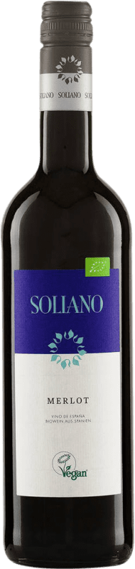 Бесплатная доставка | Красное вино Soliano D.O. La Mancha Кастилья-Ла-Манча Испания Merlot 75 cl