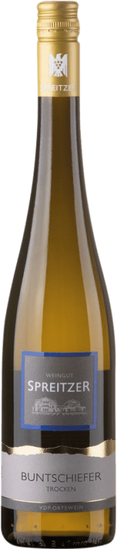 16,95 € | Белое вино Spreitzer Hallgartener Buntschiefer сухой Q.b.A. Rheingau Rheingau Германия Riesling 75 cl