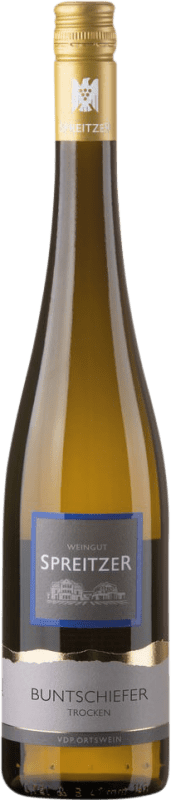 21,95 € Envio grátis | Vinho Branco Spreitzer Hallgartener Buntschiefer Trocken — Seco Q.b.A. Rheingau