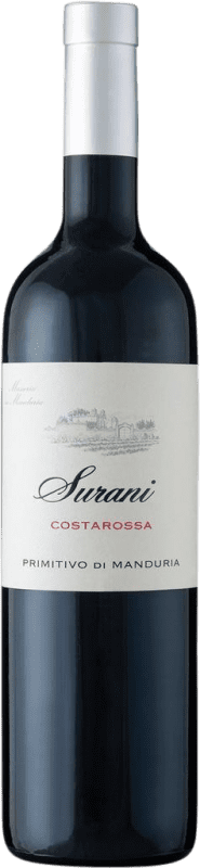 Бесплатная доставка | Красное вино Surani Costarossa D.O.C. Primitivo di Manduria Апулия Италия Primitivo 75 cl