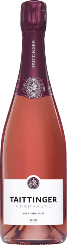 77,95 € | Espumante rosé Taittinger Nocturne City Lights Rosé Seco A.O.C. Champagne Champagne França Pinot Preto, Chardonnay, Pinot Meunier 75 cl