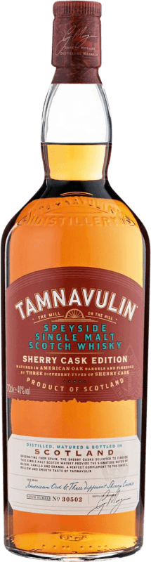 免费送货 | 威士忌单一麦芽威士忌 Tamnavulin Sherry Cask Edition 斯佩塞 英国 70 cl