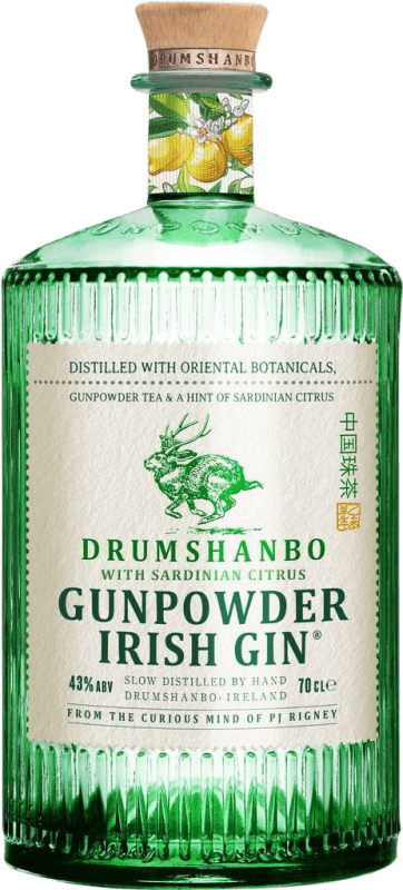 29,95 € Kostenloser Versand | Genever Gin Drumshanbo Gunpowder Sardinian Citrus — Zitrus