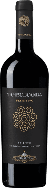 免费送货 | 红酒 Tormaresca Torcicoda I.G.T. Salento 意大利 Primitivo 特别的瓶子 5 L