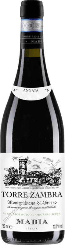 Бесплатная доставка | Красное вино Torre Zambra Madia D.O.C. Abruzzo Абруцци Италия Montepulciano 75 cl