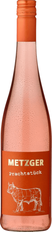 8,95 € Бесплатная доставка | Розовое вино Uli Metzger Prachtstück KuhbA Rosé сухой Q.b.A. Pfälz