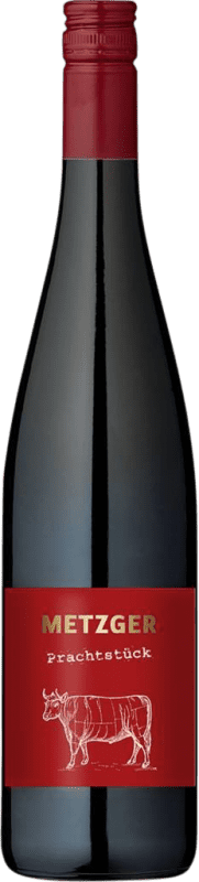 Envio grátis | Vinho tinto Uli Metzger Prachtstück Cuvée Rot KuhbA Seco Q.b.A. Pfälz Pfälz Alemanha Cabernet Sauvignon, Portugieser, Dornfelder, Regent 75 cl