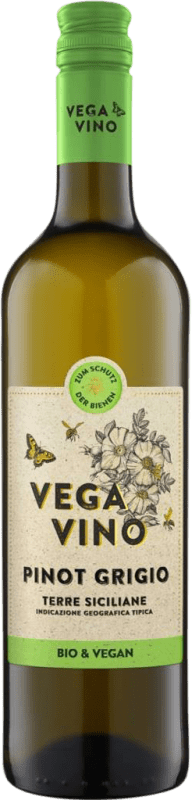 Envio grátis | Vinho branco VegaVino I.G.T. Terre Siciliane Sicília Itália Pinot Cinza 75 cl