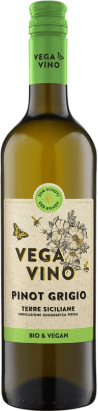 Spedizione Gratuita | Vino bianco VegaVino I.G.T. Terre Siciliane Sicilia Italia Pinot Grigio Biologico 75 cl