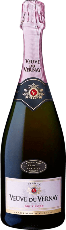 Free Shipping | Rosé sparkling Veuve du Vernay Mousseux Rosé Brut France Syrah, Grenache, Cinsault 75 cl