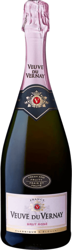 12,95 € | Розовое игристое вино Veuve du Vernay Brut — брют Rosé — Розе Франция Syrah — Сира, Garnacha — Гренаш, Cinsault — Сансо 75 cl