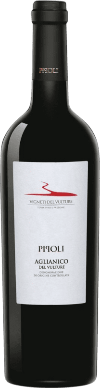 Бесплатная доставка | Красное вино Vigneti del Vulture Pipoli D.O.C. Aglianico del Vulture Базиликата Италия Aglianico 75 cl