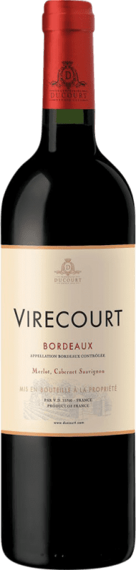 Kostenloser Versand | Rotwein Ducourt Virecourt Rouge A.O.C. Bordeaux Bordeaux Frankreich Merlot, Cabernet Sauvignon 75 cl