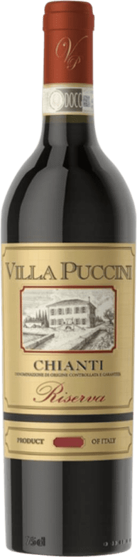 Free Shipping | Red wine Villa Puccini Reserve D.O.C.G. Chianti Italy Cabernet Sauvignon, Sangiovese, Canaiolo 75 cl