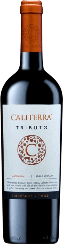 Бесплатная доставка | Красное вино Vina Caliterra Tributo I.G. Valle de Colchagua Долина Колхагуа Чили Carmenère 75 cl