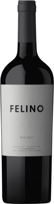 Free Shipping | Red wine Vina Cobos Felino I.G. Mendoza Argentina Malbec Magnum Bottle 1,5 L