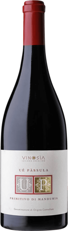 21,95 € | Красное вино Vinosìa Ué Pàssula D.O.C. Primitivo di Manduria Апулия Италия Primitivo 75 cl