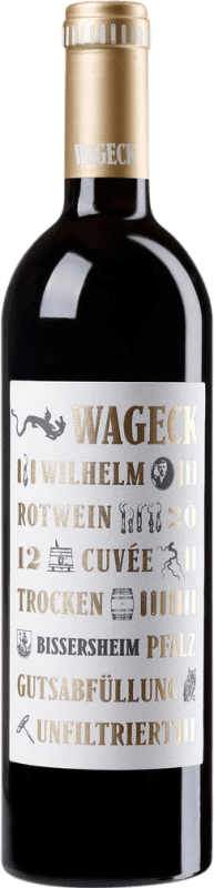 Envio grátis | Vinho tinto Wageck Merlot Cabernet Sauvignon Cuvée Wilhelm Q.b.A. Pfälz Pfälz Alemanha Merlot, Cabernet Sauvignon 75 cl