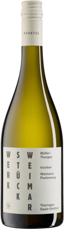 Spedizione Gratuita | Vino bianco Werkstück Weimar Poetenweg Secco Saale Unstrut Germania Müller-Thurgau 75 cl