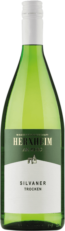 Envio grátis | Vinho branco Herxheim am Berg Seco Q.b.A. Pfälz Pfälz Alemanha Sylvaner 1 L