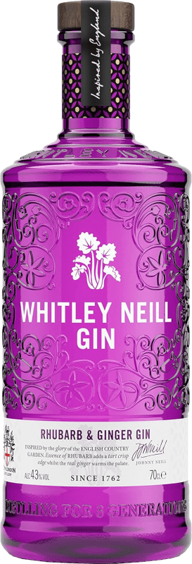 Бесплатная доставка | Джин Whitley Neill Rhubarb & Ginger Gin Объединенное Королевство 70 cl