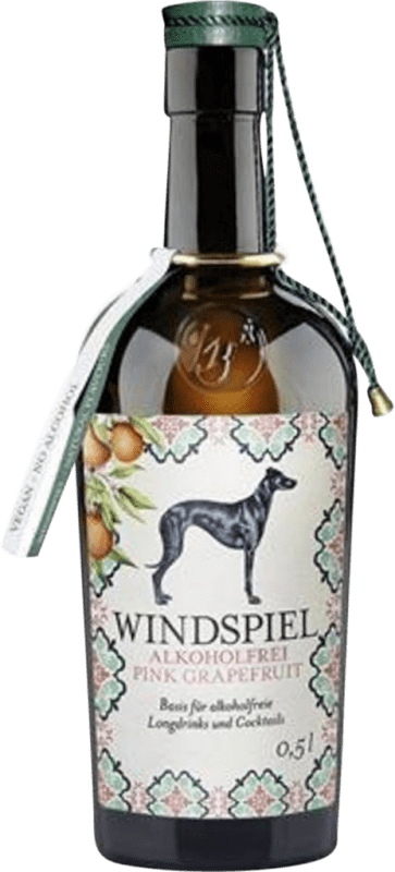 Envio grátis | Grappa Windspiel Pink Grapefruit Wacholder Hydrolat Alemanha Garrafa Medium 50 cl Sem Álcool