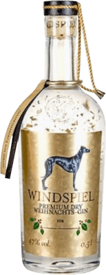 Free Shipping | Genever Gin Windspiel Premium Weihnacht Dry Gin Germany Medium Bottle 50 cl