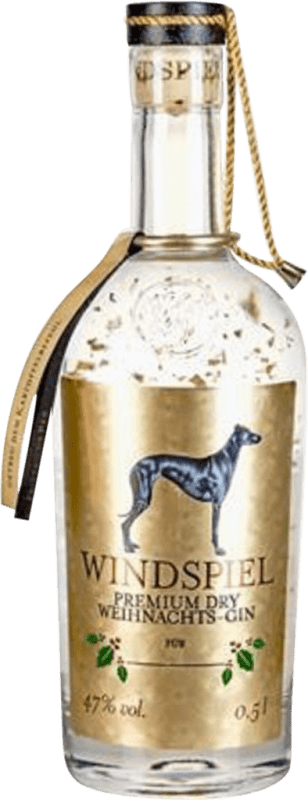 Spedizione Gratuita | Genever Gin Windspiel Premium Weihnacht Dry Gin Germania Bottiglia Medium 50 cl