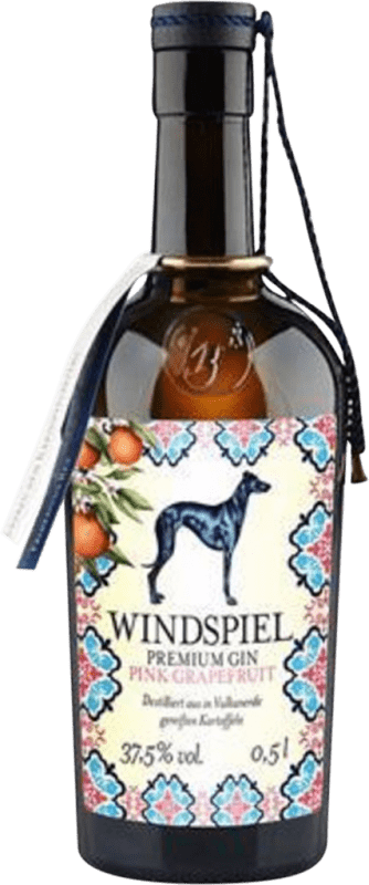 41,95 € | Genièvre Gin Windspiel Premium Allemagne Bouteille Medium 50 cl Pink Grapefruit — Pamplemousse Rose